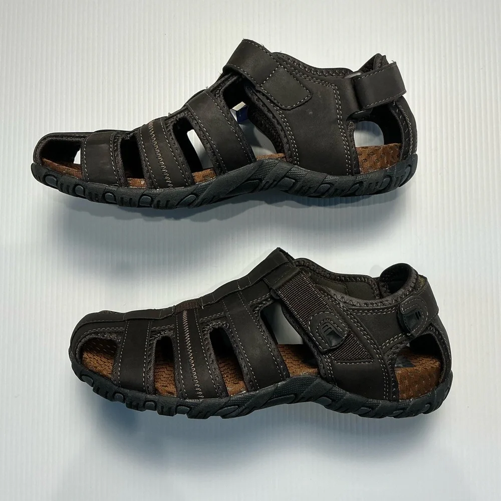 Nunn Bush Dark Brown Pandals Size 11